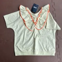 新品タグ付きブリーズbreezeフリル襟Tシャツカットソー110100