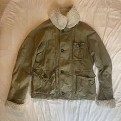 un dix cors ミリタリージャケット オリーブグリーン　裏地　ボア