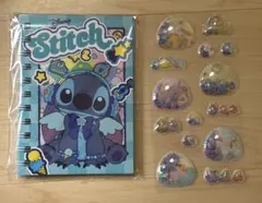 Disney スティッチ シール帳 透明シール付き