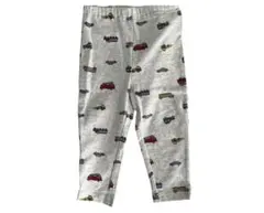 petitmain はたらくくるま 車柄 10部丈 レギンス 80 グレー