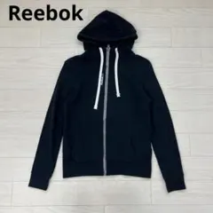 Reebok リーボック ジップパーカー フィットネスパーカー 黒 Lのサムネイル