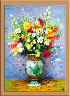 ☆アンティーク油彩画 薔薇 額付 F.minakata 南方 サイン入り - メルカリ