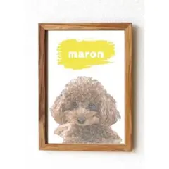 ペット イラスト　オーダーメイド　ポスターパネル　似顔絵　インテリア　スケッチ風