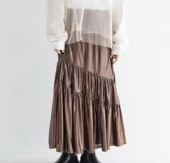 LOWRYS FARM グリッタープリーツスカート