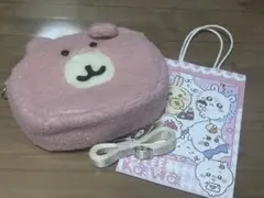 クマポシェット + ちいかわ紙袋ピンク