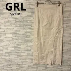 グレイル　スカート　【M】　アイボリー系　おしゃれ　スリットロングタイトスカート