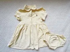 美品♥ラルフローレン　ワンピース　イエロー　80サイズ