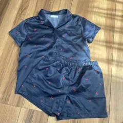 チェリー柄 パジャマセット 140 半袖パジャマ　夏物パジャマ