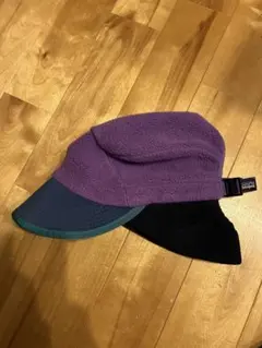 パタゴニア ダックビルキャップ M パープル イヤーキャップ フリース