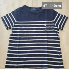 Polo Ralph Lauren ネイビー ストライプ Tシャツ 4T