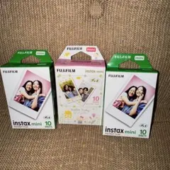 FUJIFILM instax mini インスタントフィルム　3個セット