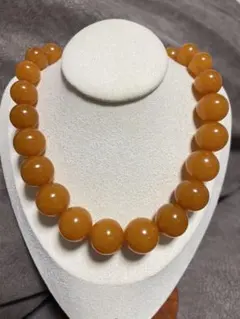 琥珀ネックレス19.1mm重约69.5g（60）