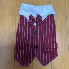 犬服 フォーマル ベスト風 タキシード風 ハーネスSサイズのサムネイル