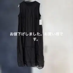 美品✨ アディアム バックプリーツワンピース アメリカンスリーブ シルク100% 美品✨ アディアム バックプリーツワンピース アメリカンスリーブ
