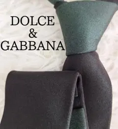 美品◎DOLCE&GABBANA ドルチェ&ガッバーナ ネクタイ 緑系