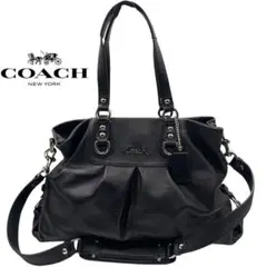 未使用級 COACH アシュレイ ミニボストン 2way 黒 A4収納 レザー coach コーチ アシュレイ 黒 ミニボストン 2way ブラック y2k - メルカリ