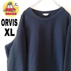 USA古着 ORVIS スウェット　XL　無地　ブラック