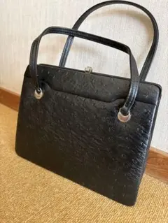 和装バック　がま口　昭和レトロ　レザー　ヴィンテージ　アンティーク　希少