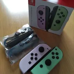スイッチ　ジョイコン　パステルパープル(L)/パステルグリーン(R)