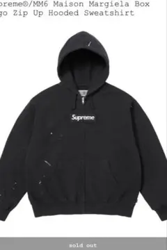 Supreme MM6 Box Logo ZipUp ジップパーカー シュプリーム × MM6 メゾン マルジェラ ジップアップ パーカー