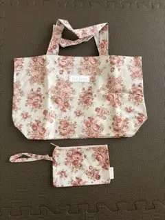 LIZ LISA 花柄トートバッグ ポーチ付き