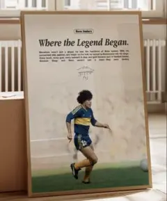 Boca Juniors マラドーナ アートポスター A4版