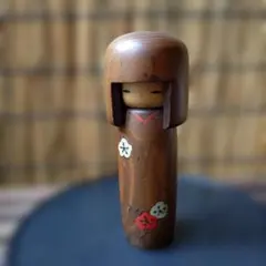 ♥卯三郎木製こけし 花模様