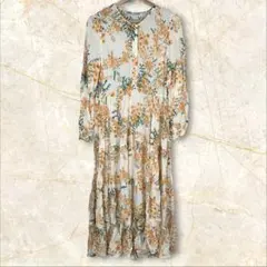 ZARA ザラ ワンピース 花柄 ボタニカル s
