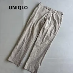 【ユニクロ】感動パンツ　スラックス　メンズ　ベージュ　ボトムス　ストレッチ