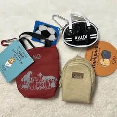 カルディ　ミニミニバッグポーチ、レトロスポーツバッグ　ミニチュア　バックパック