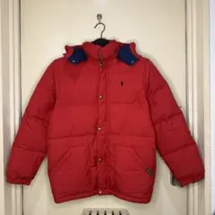 ポロ・ラルフ・ローレン 赤いダウンコート