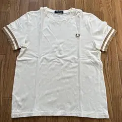 FRED PERRY ストライプ袖 Tシャツ M