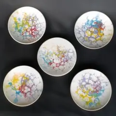 萩焼　バブル模様　銘々皿　5枚セット　新品・未使用のサムネイル