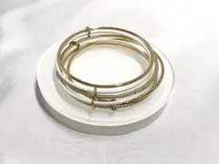 ケイトスペード kate spade 6連 バングル ラインストーン ゴールド系