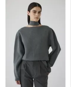【rimark】Neck parts knit topsのサムネイル