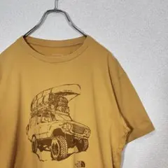 【ノースフェイス】Tシャツ XLサイズ マスタード THE NORTH FACE