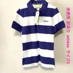 未使用 訳あり アディダス 半袖ポロシャツ S ブルーバイオレット
