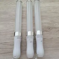 キンブレ同じサイズ、ペンライト、LED、15色カラー、「銀」3本セット*新品