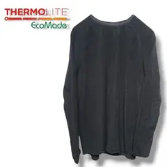 ワークマン THERMOLITE サーモライト フリース カットソー 黒 L