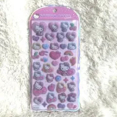 【正規品】コットンパフィーシール　キティ　ヒョウ柄　ボンボンドロップシール