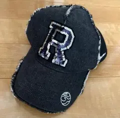 美品　ヨシノリコタケ×ロンハーマン　スパンコール「R」ロゴ キャップのサムネイル