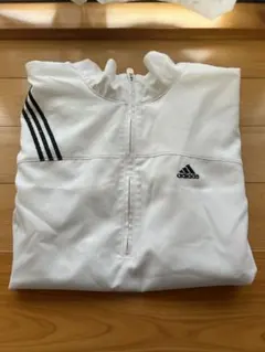 adidas ゴルフウェア　半袖ジャケット ホワイト