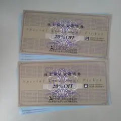 ゼビオ株主優待券 20%OFF2枚、10%OFF8枚のセット