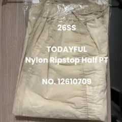 新品　TODAYFUL Nylon Ripstop Half PT クリーム36のサムネイル