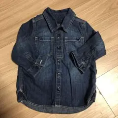 未使用　baby GAP デニムシャ90