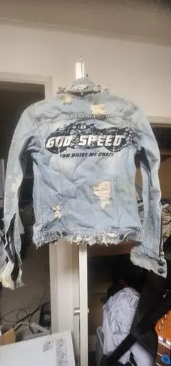 LGBルグランブルー 石川別注 GOD SPEED ブリーチ デニムジャケット 
