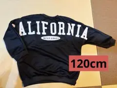 SHEIN 116〜122cm 7Y ブラック薄手トレーナー