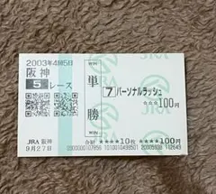 シュヴァルグラン 日経新春杯 京都競馬場 現地単勝馬券 記念馬券外れ