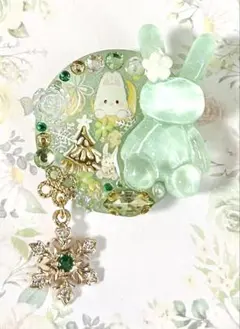 レジン ヘアゴム ハンドメイド デコ うさぎ コスモス 蝶 秋 - メルカリ