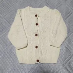 ケーブルニットカーディガン 12-18m